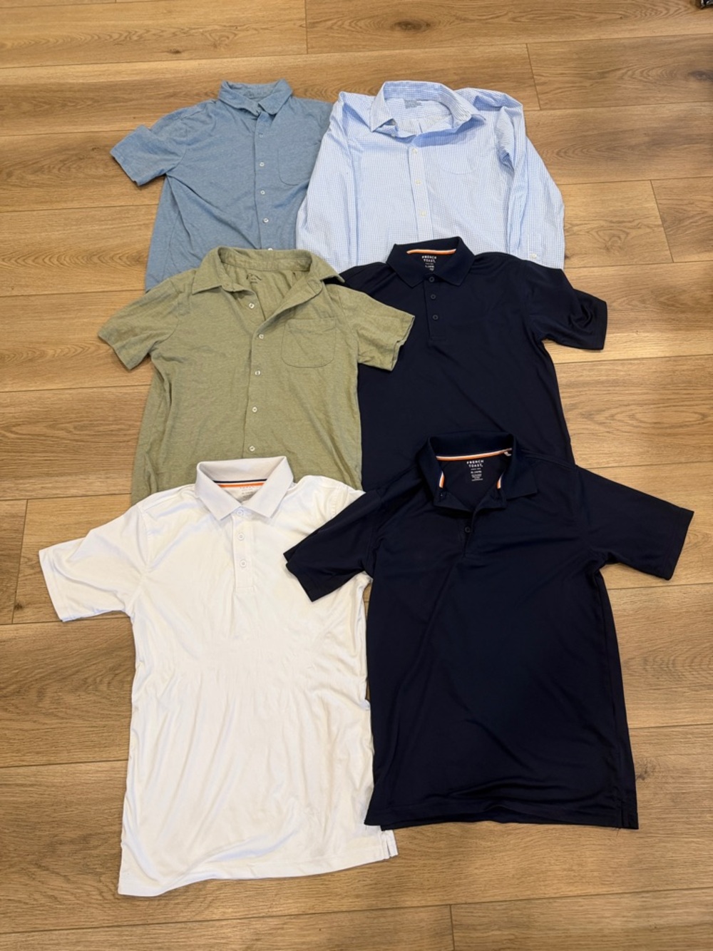 Bundle of Boys 14-16 Button Down Shirts & Polos